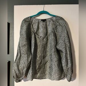 Anthropologie Floral Peasant Top